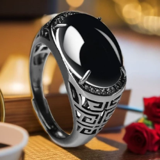 obsidian ring